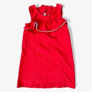 Janie & Jack Red Ruffle Ponte Dress Girls Size 6 – Holiday Christmas